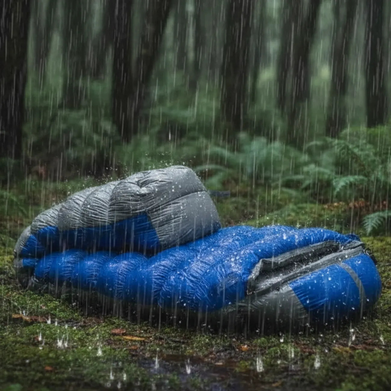 Leichter warmer Daunenschlafsack