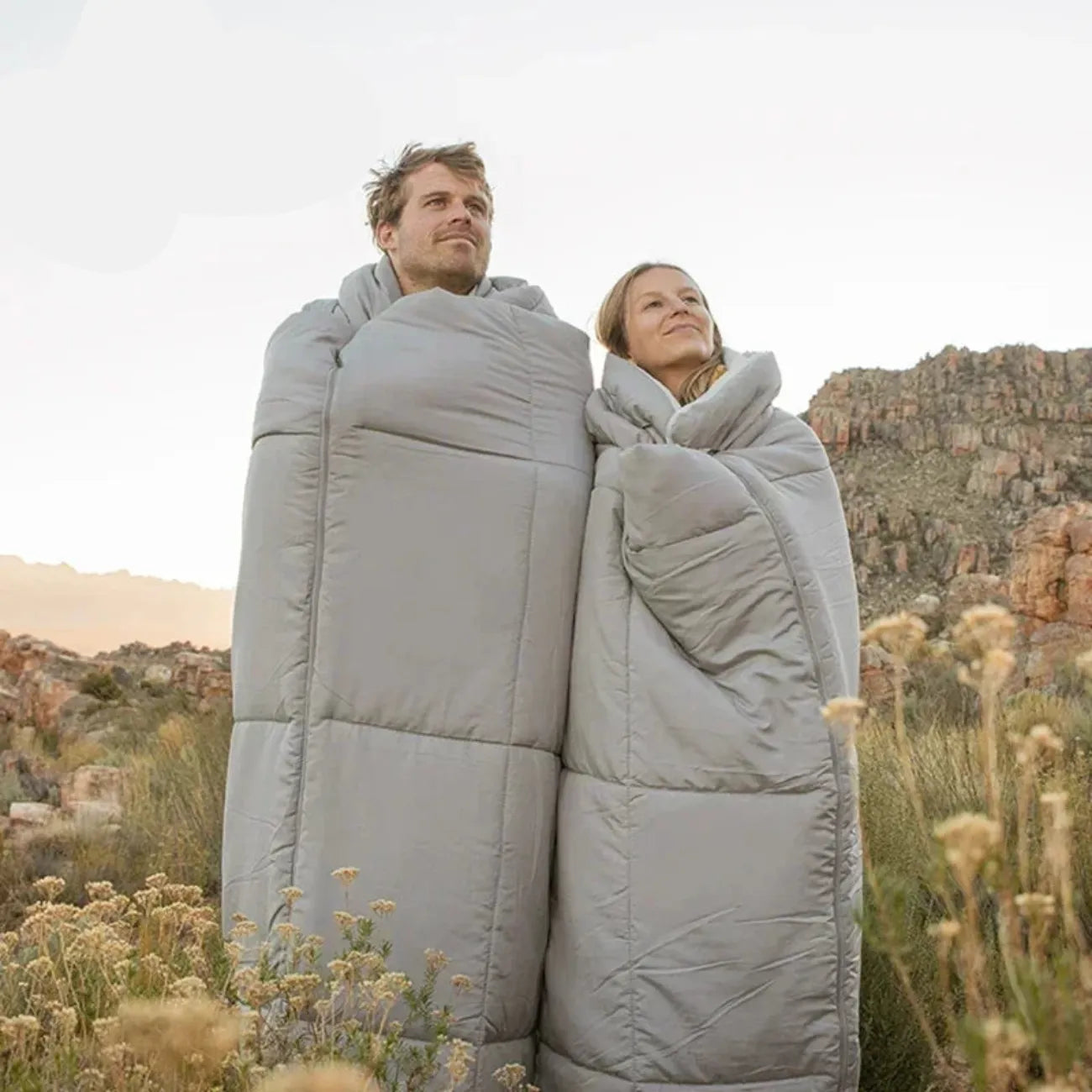 Camping-Schlafsack mit Kissen