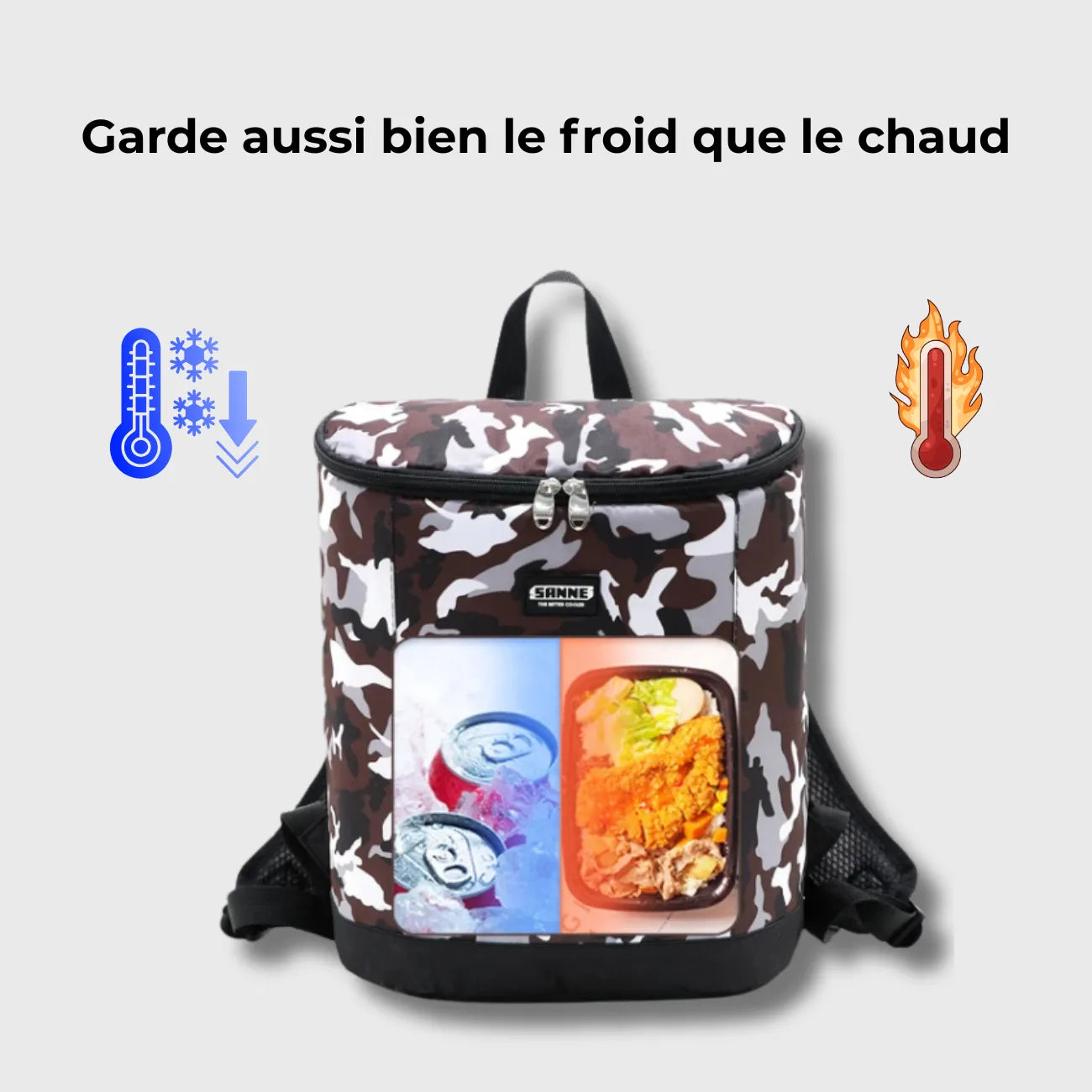 Isolierter Picknick-Kühlrucksack