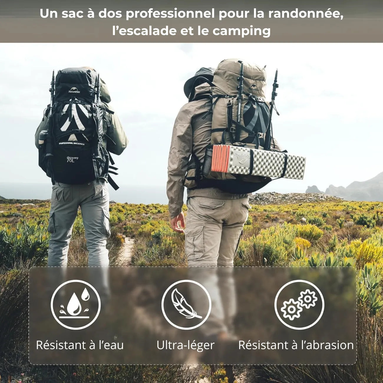 Trekkingrucksack 70L ergonomisch | Berggrat