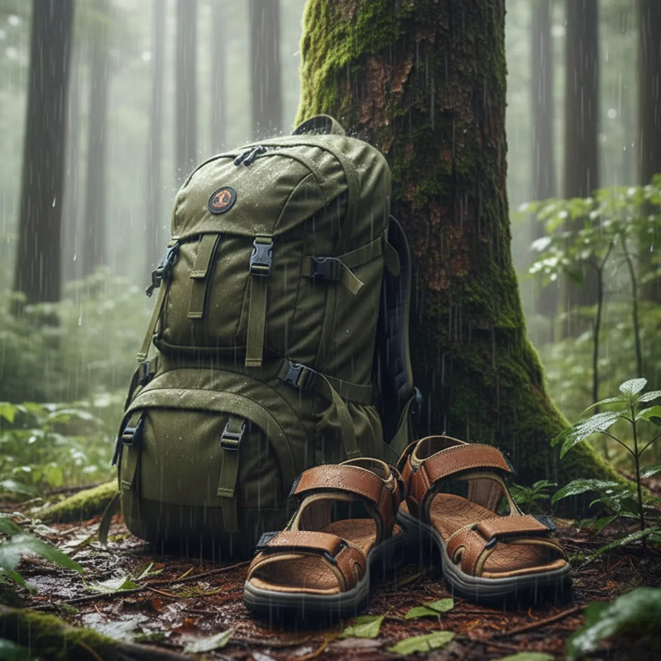 Herren Leder-Wandersandalen