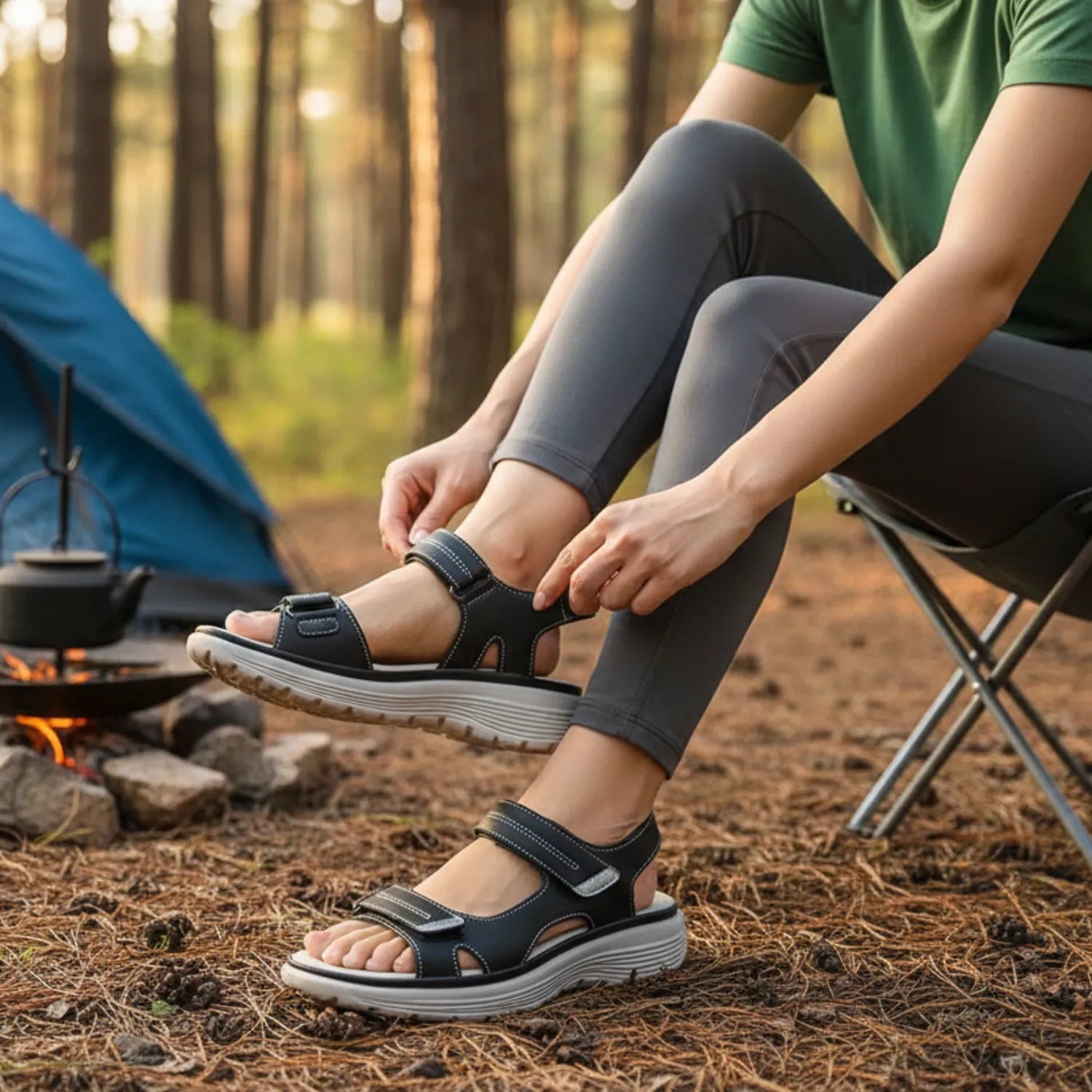 Damen Wandersandalen Keilabsatz | Berggrat