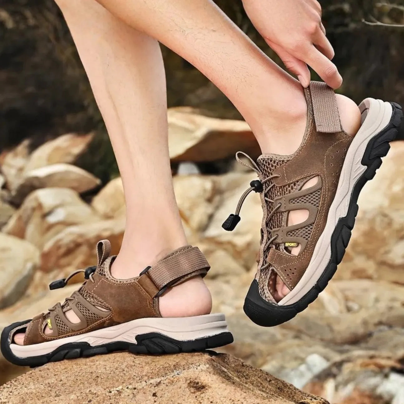Herren-Trekkingsandalen