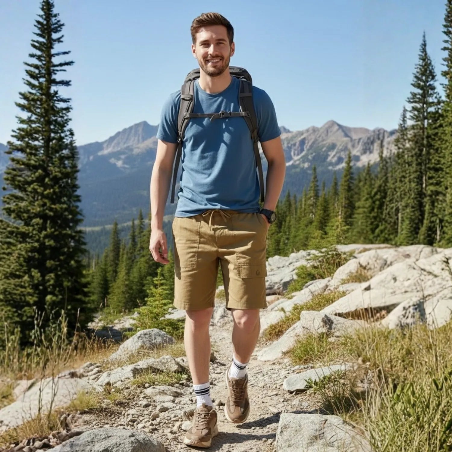 Herren Wandershorts Baumwolle