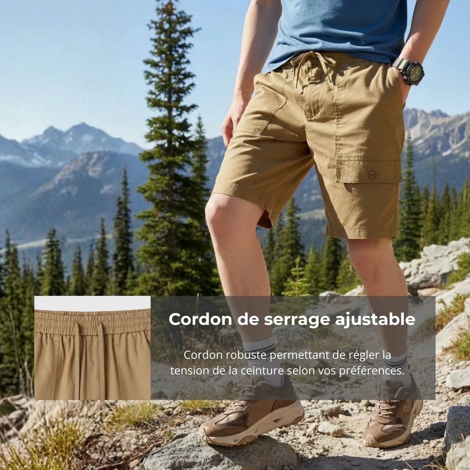 Herren Wandershorts Baumwolle