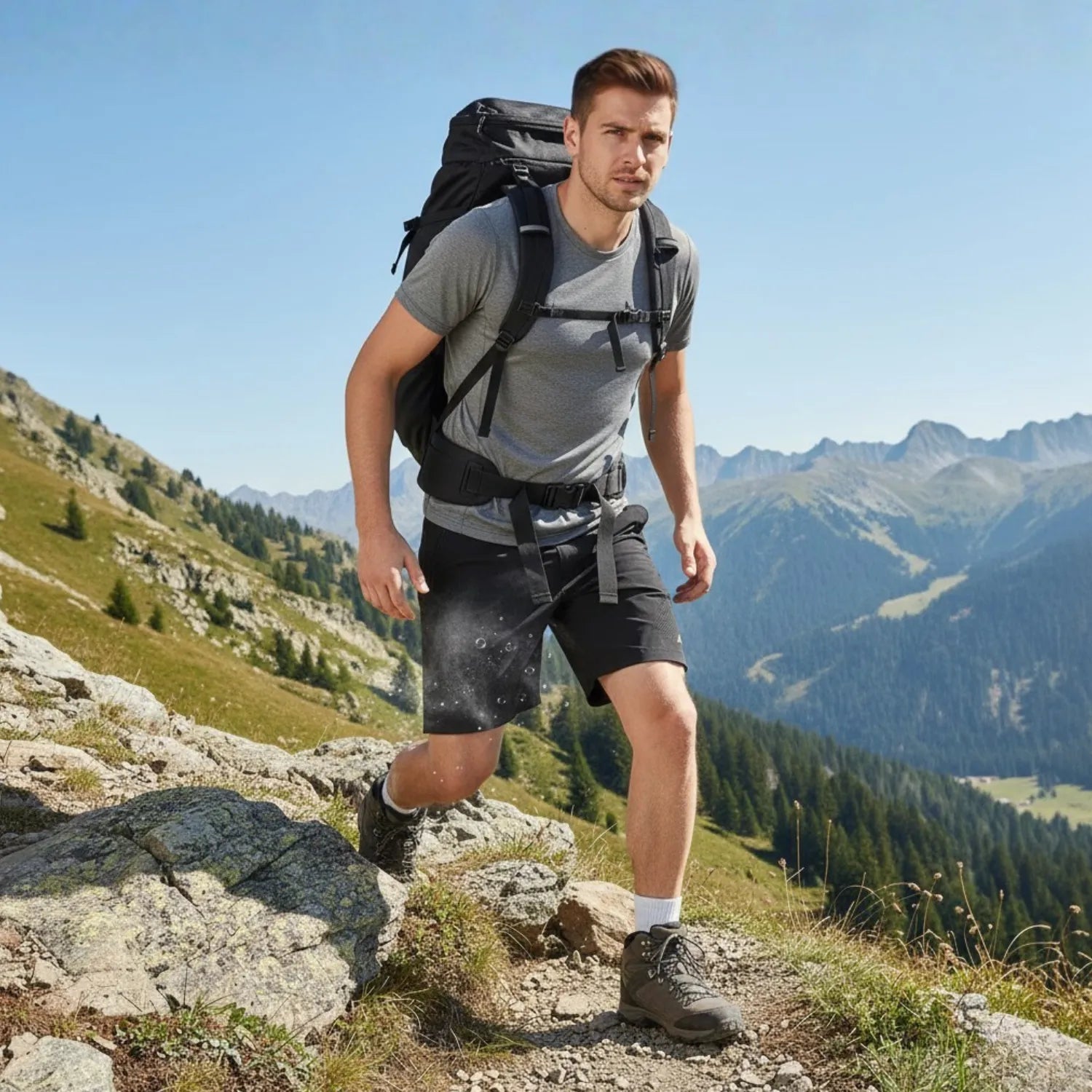 Herren Stretch-Wandershorts | Berggrat