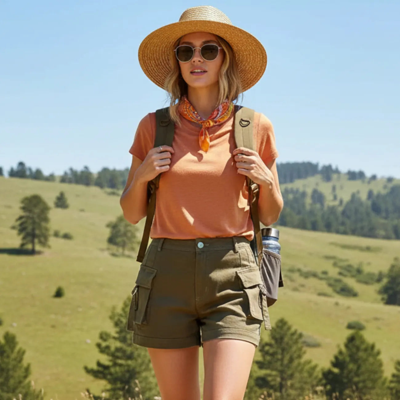 Damen Cargo-Wandershorts