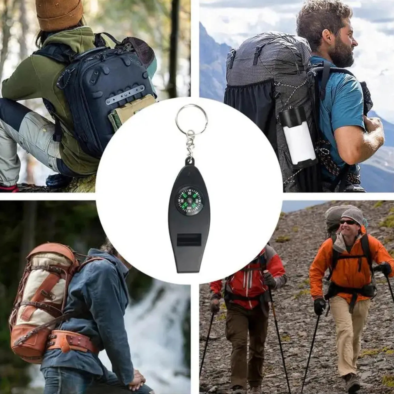 Pfeife mit Kompass 4-in-1 | Berggrat