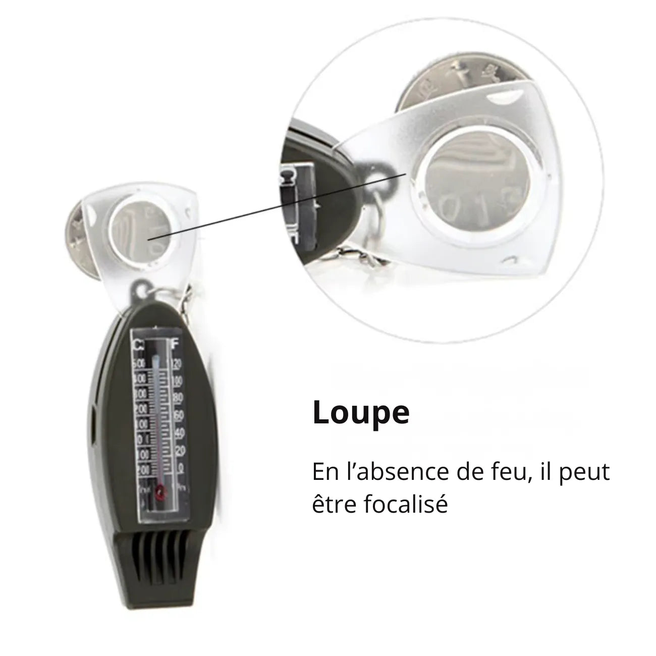 Pfeife mit Kompass 4-in-1 | Berggrat