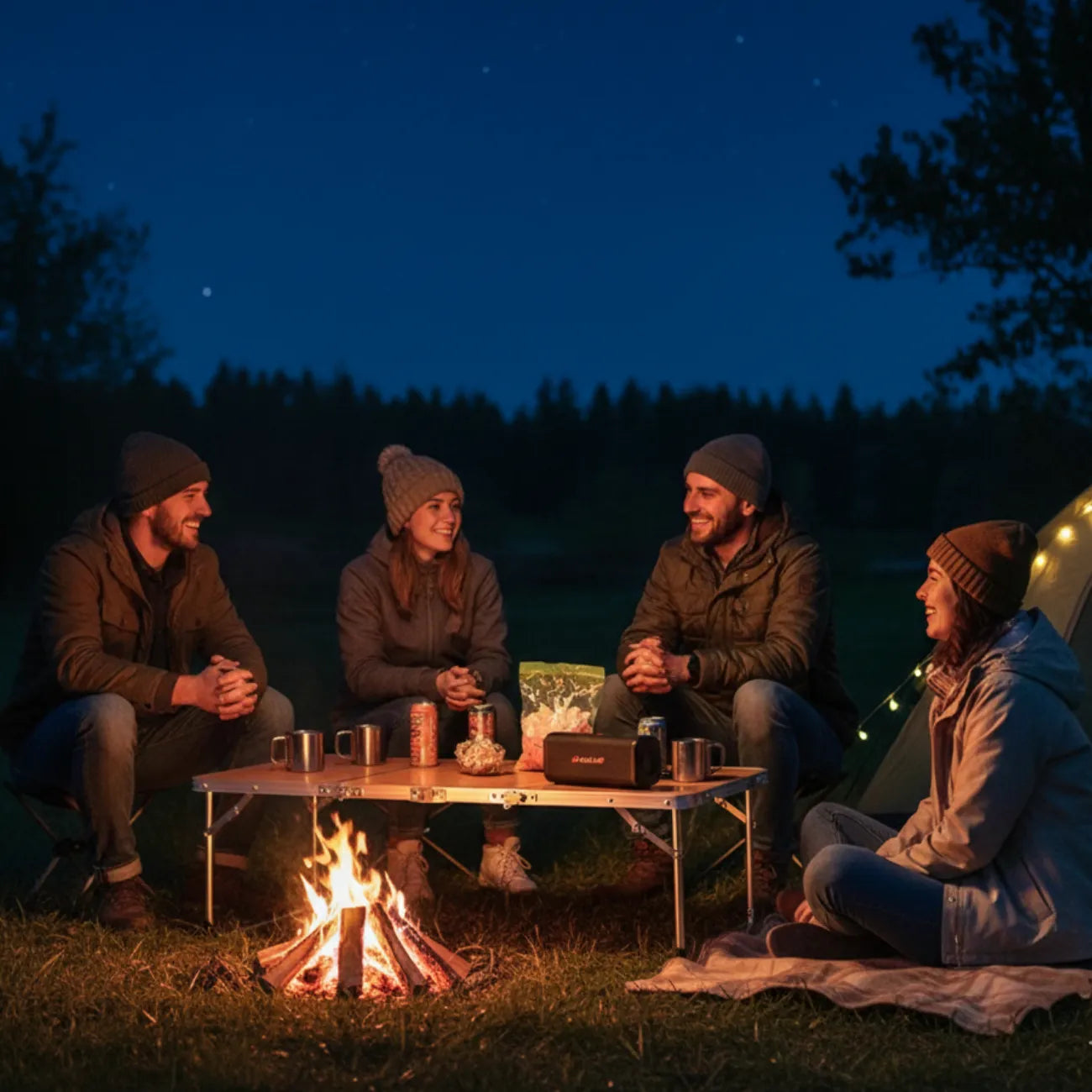 Faltbarer Bambus-Campingtisch | Berggrat