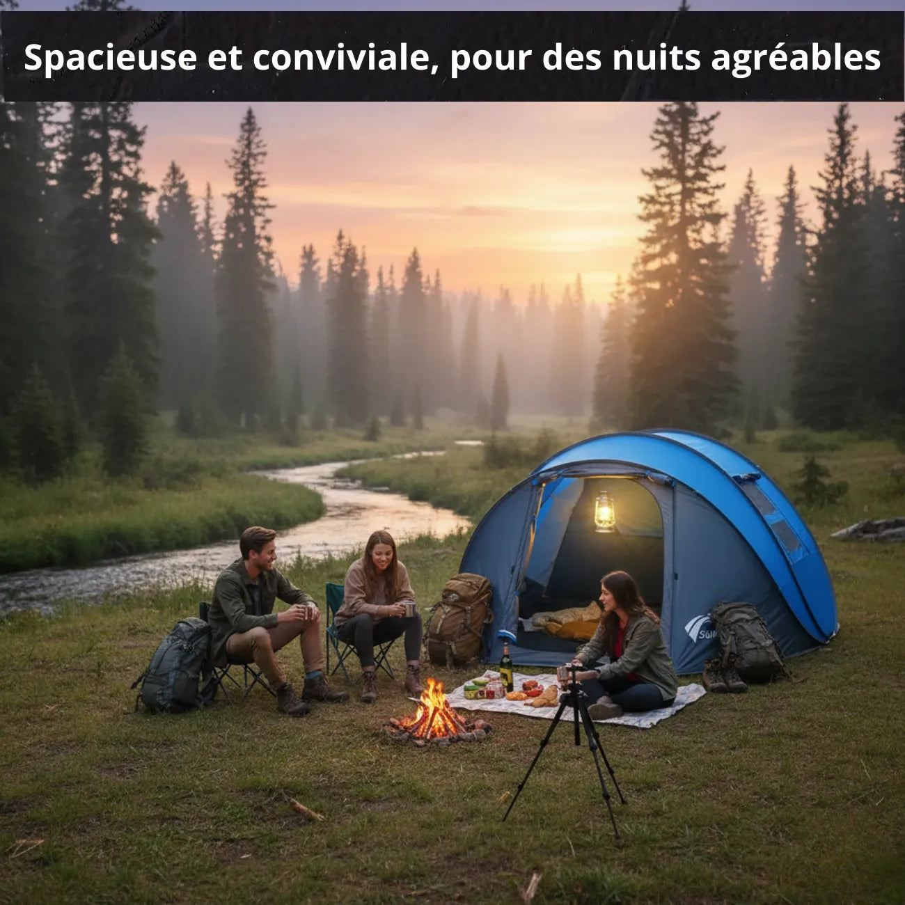 Trekkingzelt 3–4 Personen