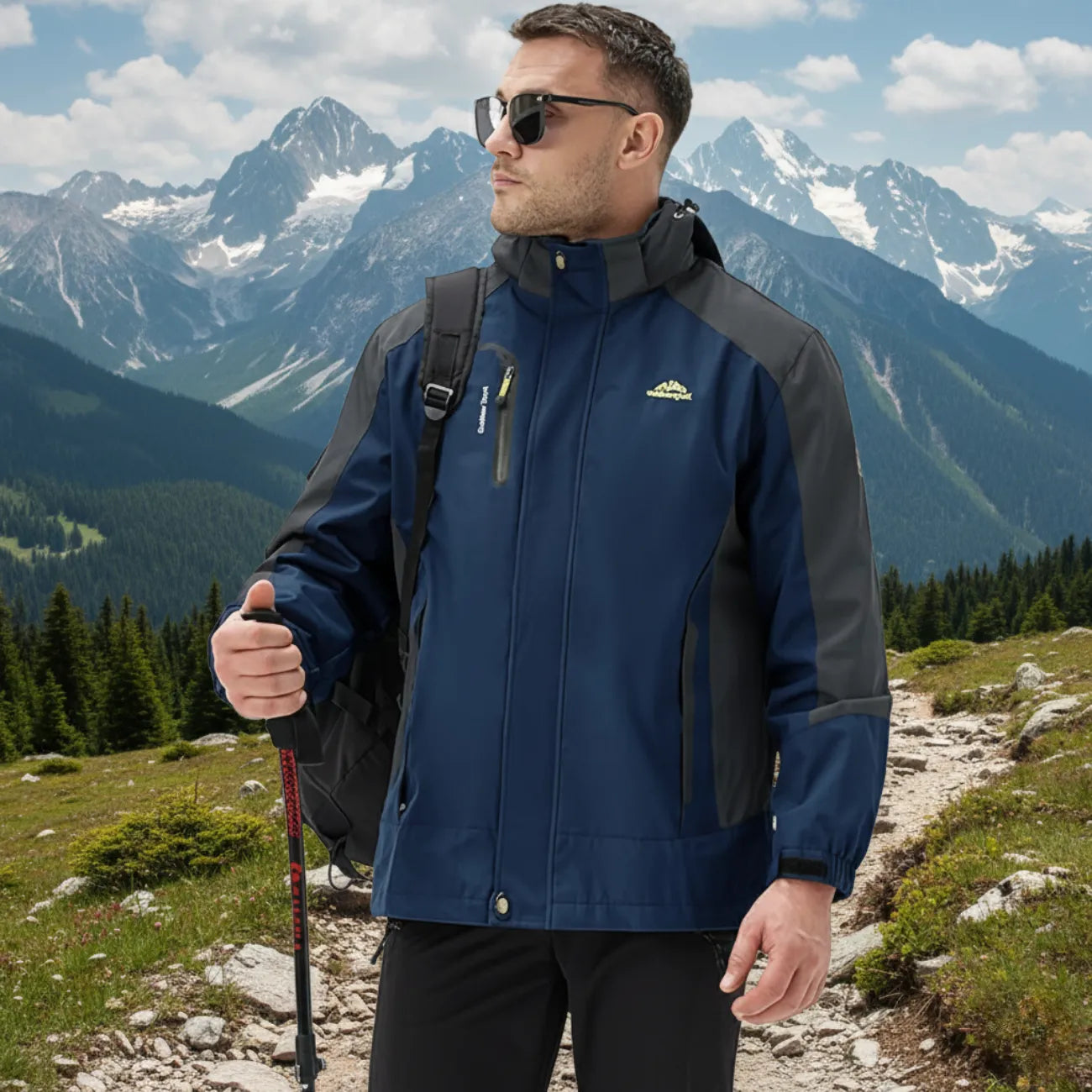 Herren-Warme Wanderjacke