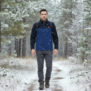 Herren Fleecejacke Patchwork