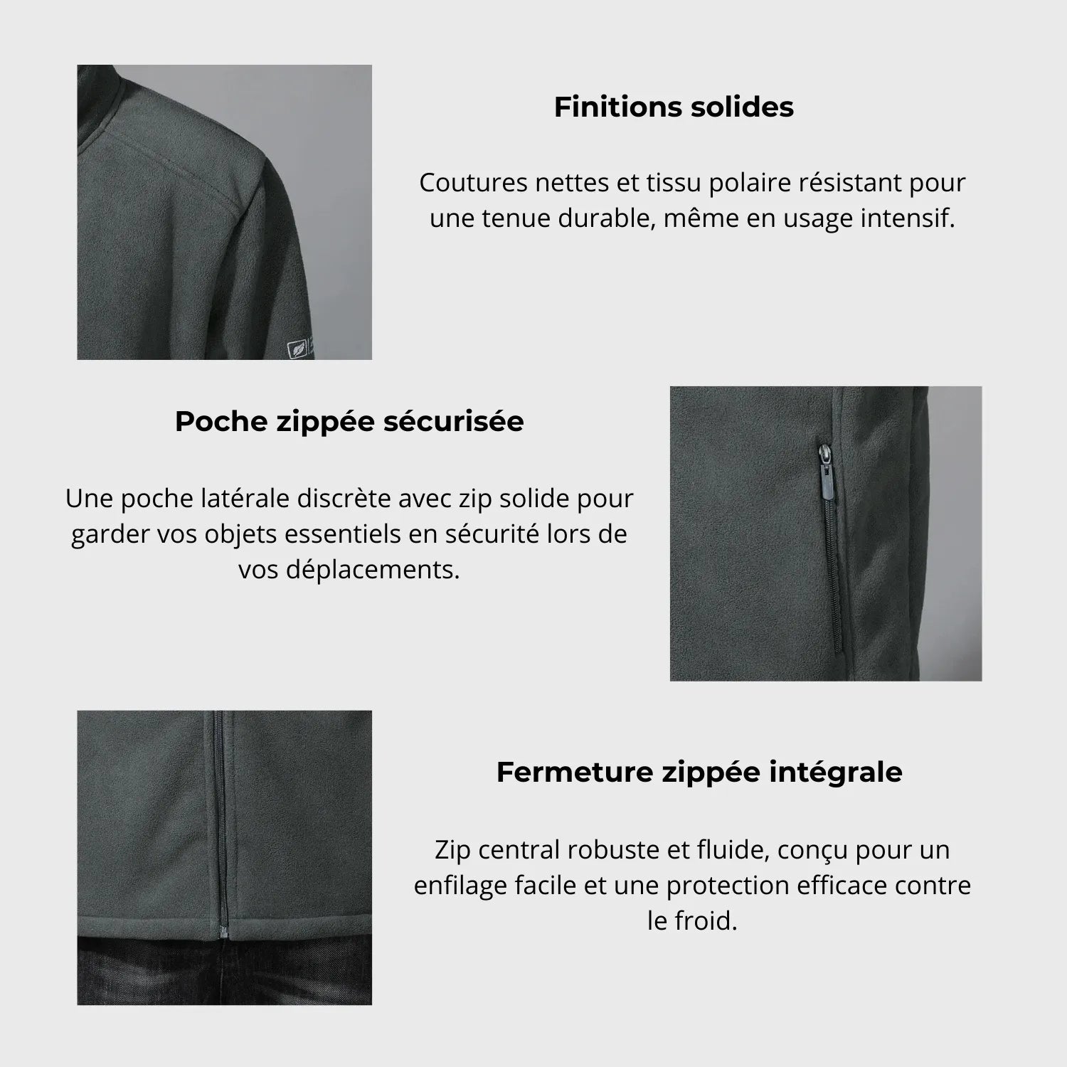 Herren Outdoor-Fleecejacke warm | Berggrat
