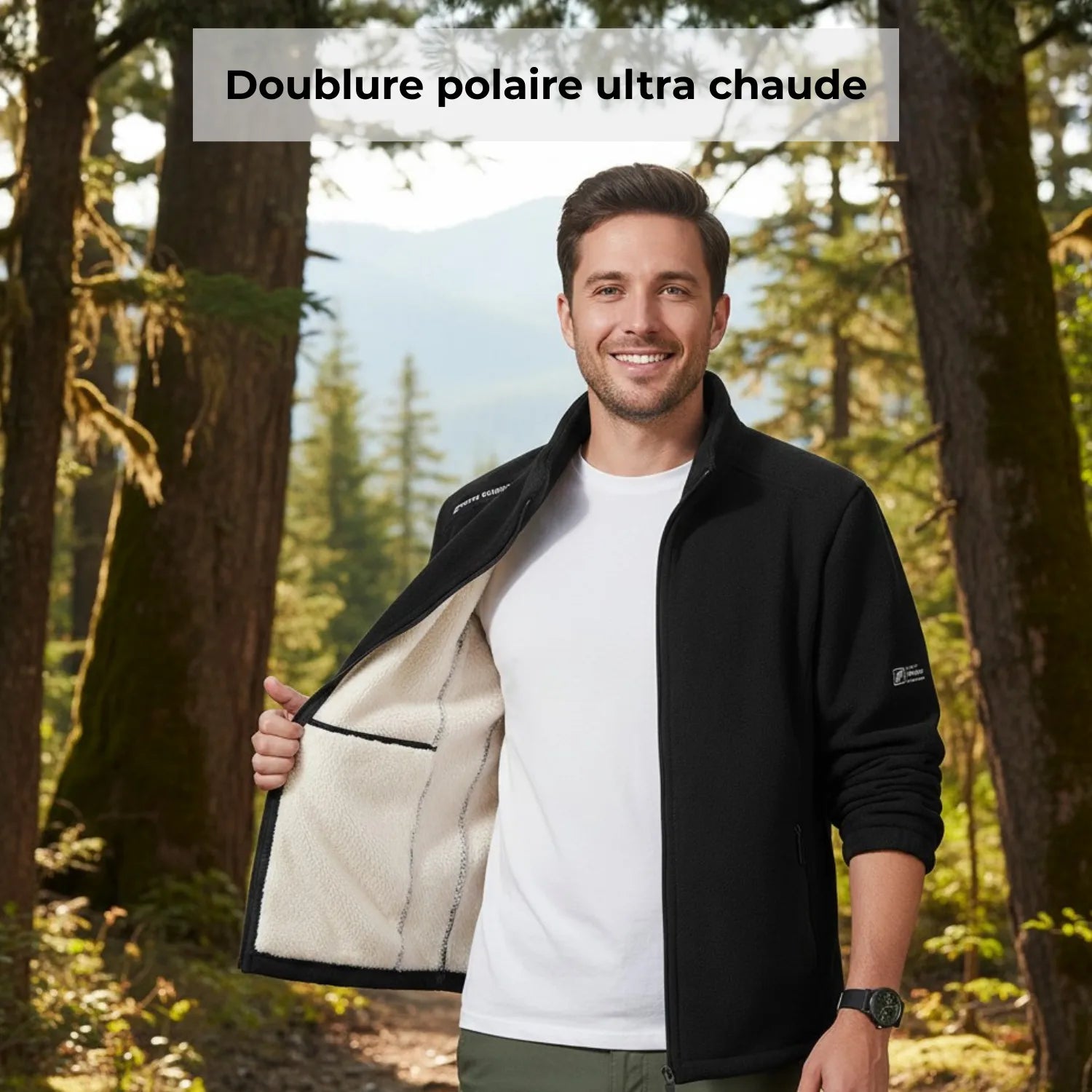 Herren Outdoor-Fleecejacke warm | Berggrat