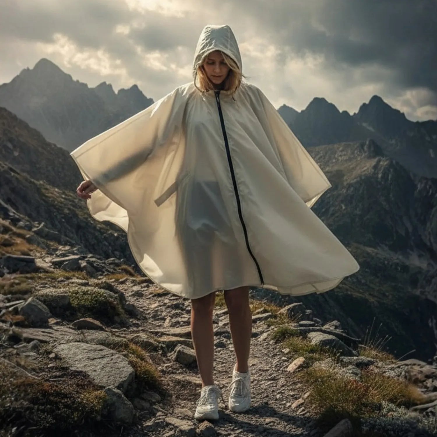 Faltbare Regenjacke für Damen