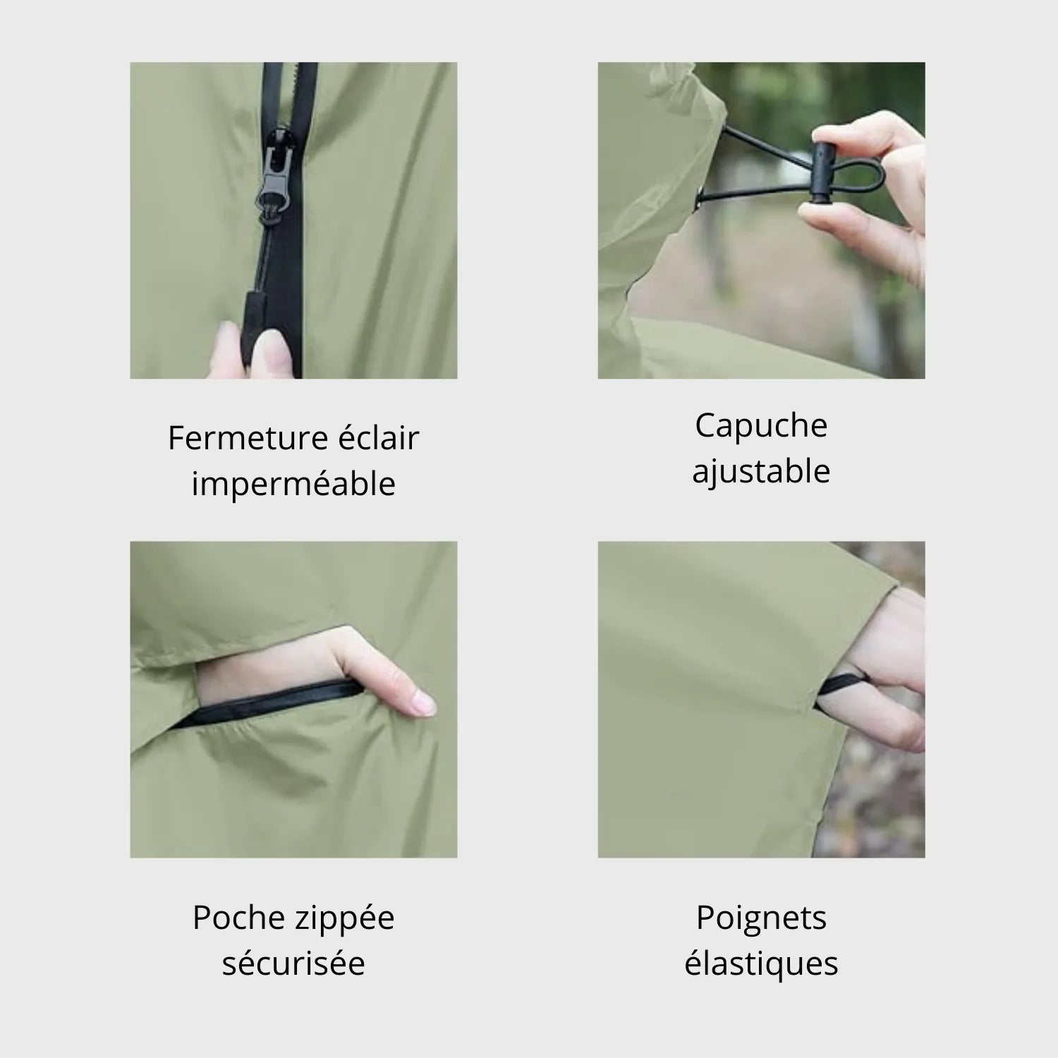 Faltbare Regenjacke für Damen