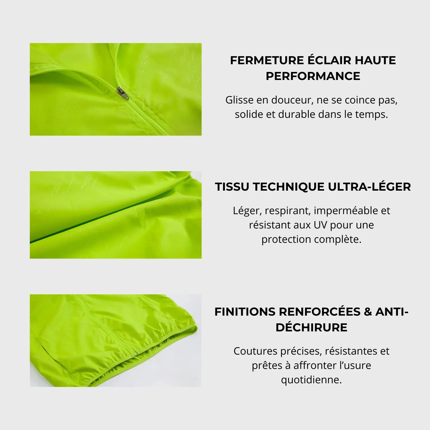 Ultraleichte Regenjacke