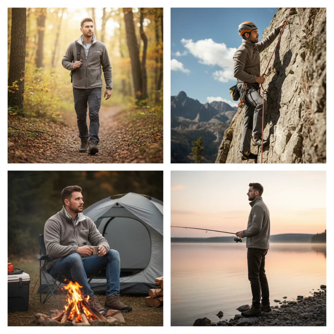 Herren-Warme Fleecejacke