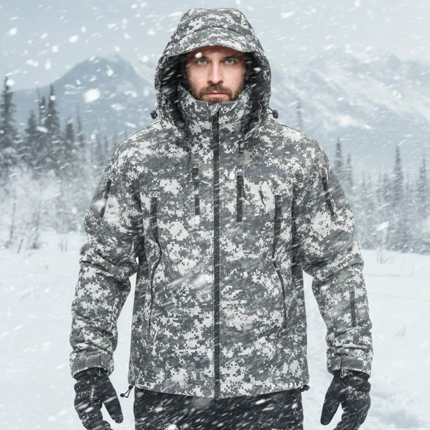 Herren Outdoor-Bergjacke warm | Berggrat