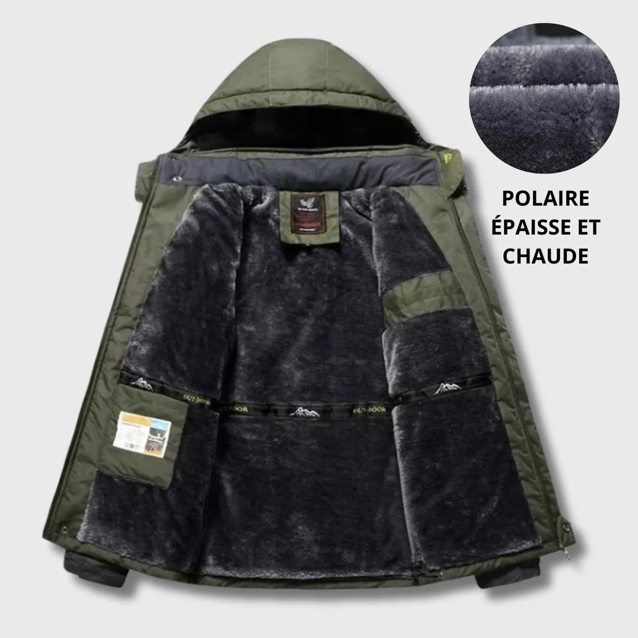Wasserdichte Wanderjacke Fleece | Berggrat