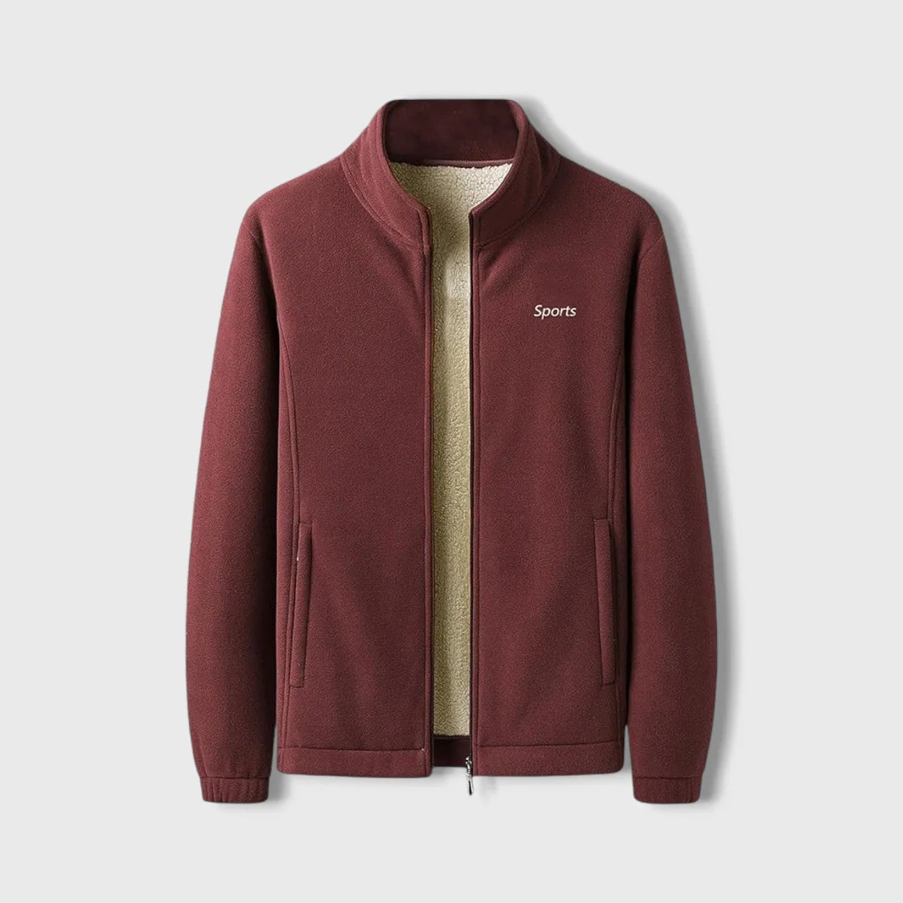 Sportliche Fleece-Bomberjacke