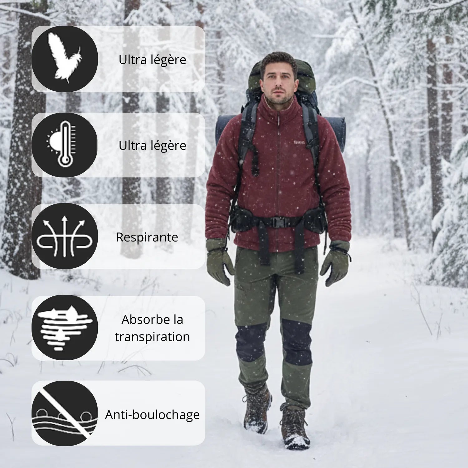 Sportliche Fleece-Bomberjacke