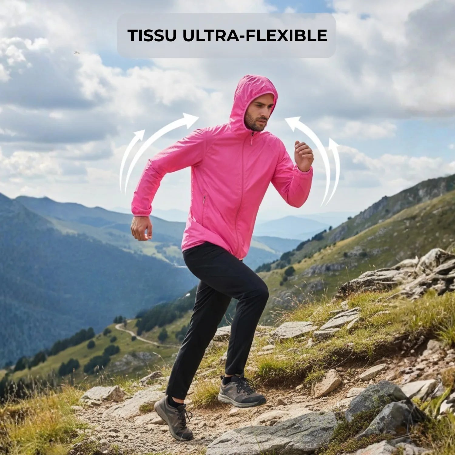 Herren-Leichte Trekkingjacke