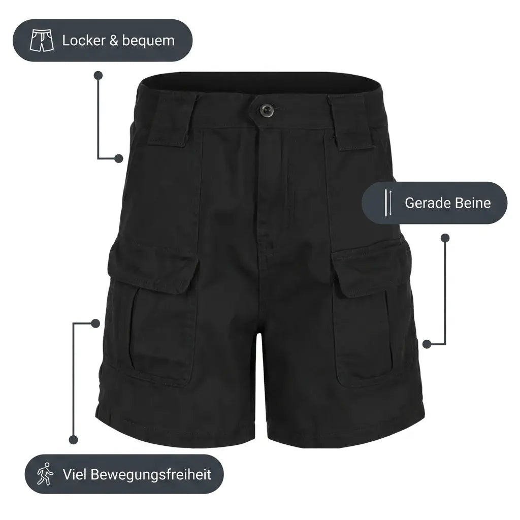 Cargo-Wandershorts für Damen – lockerer Schnitt und Bewegungsfreiheit