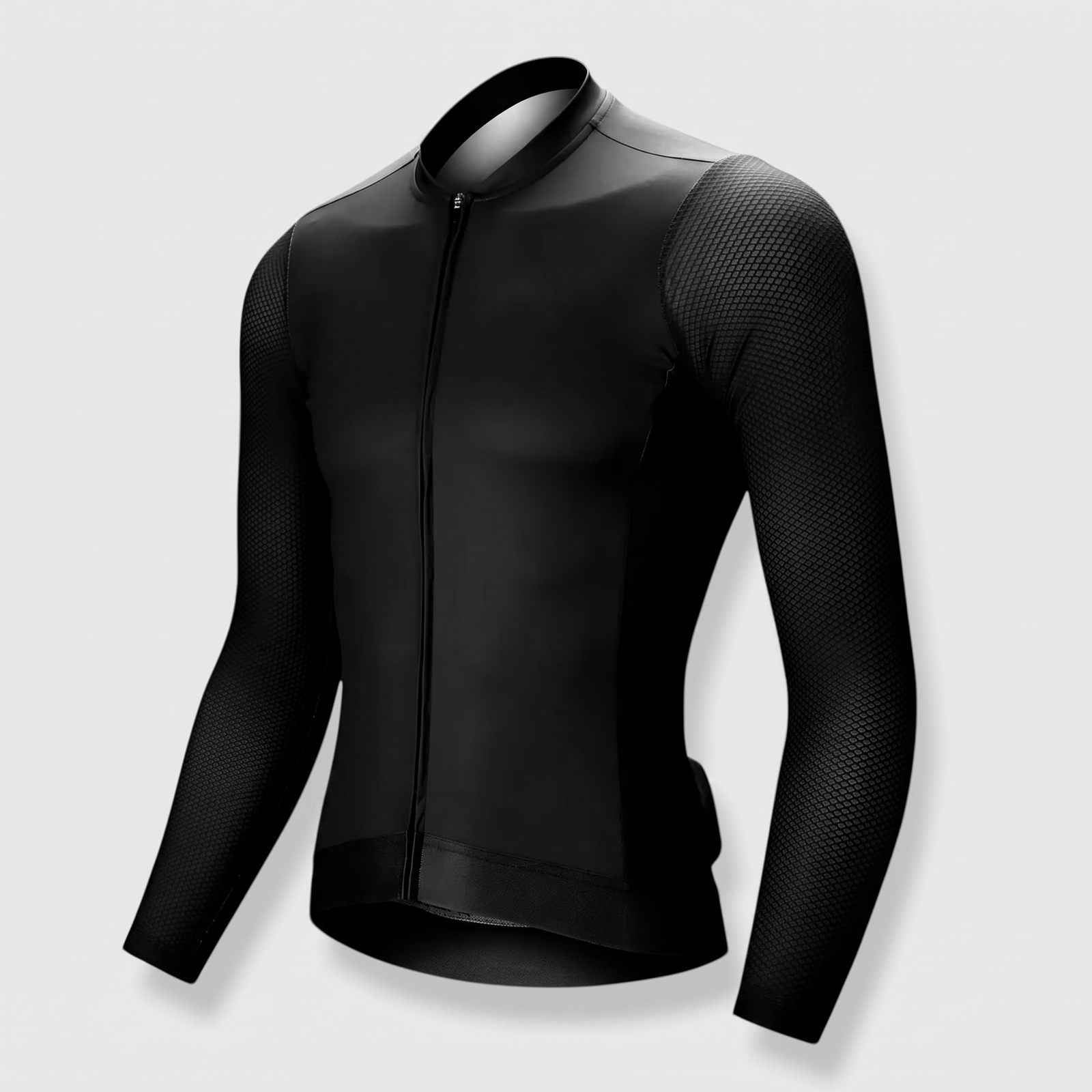 Radtrikot mit UV-Schutz 50+ in Schwarz, Seitenansicht