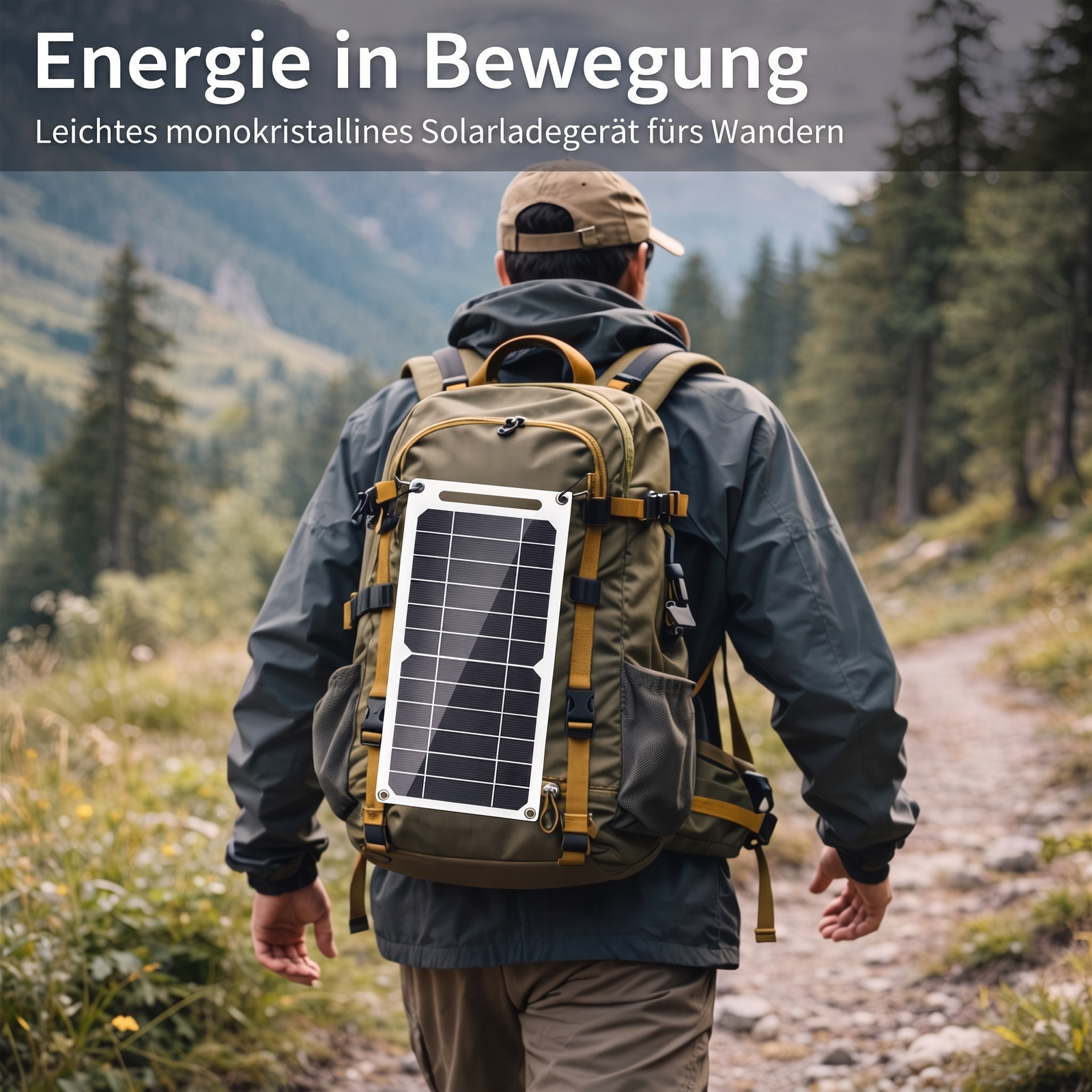 Energie in Bewegung - Solarpanel USB fürs Camping