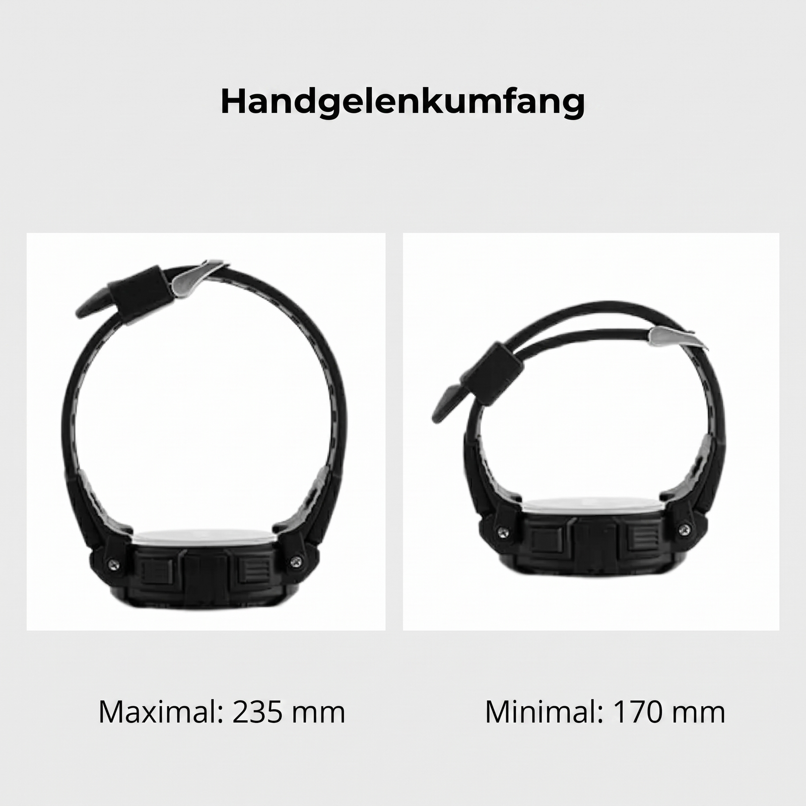 Handgelenkumfang - Multifunktions-Survival-Uhr LED