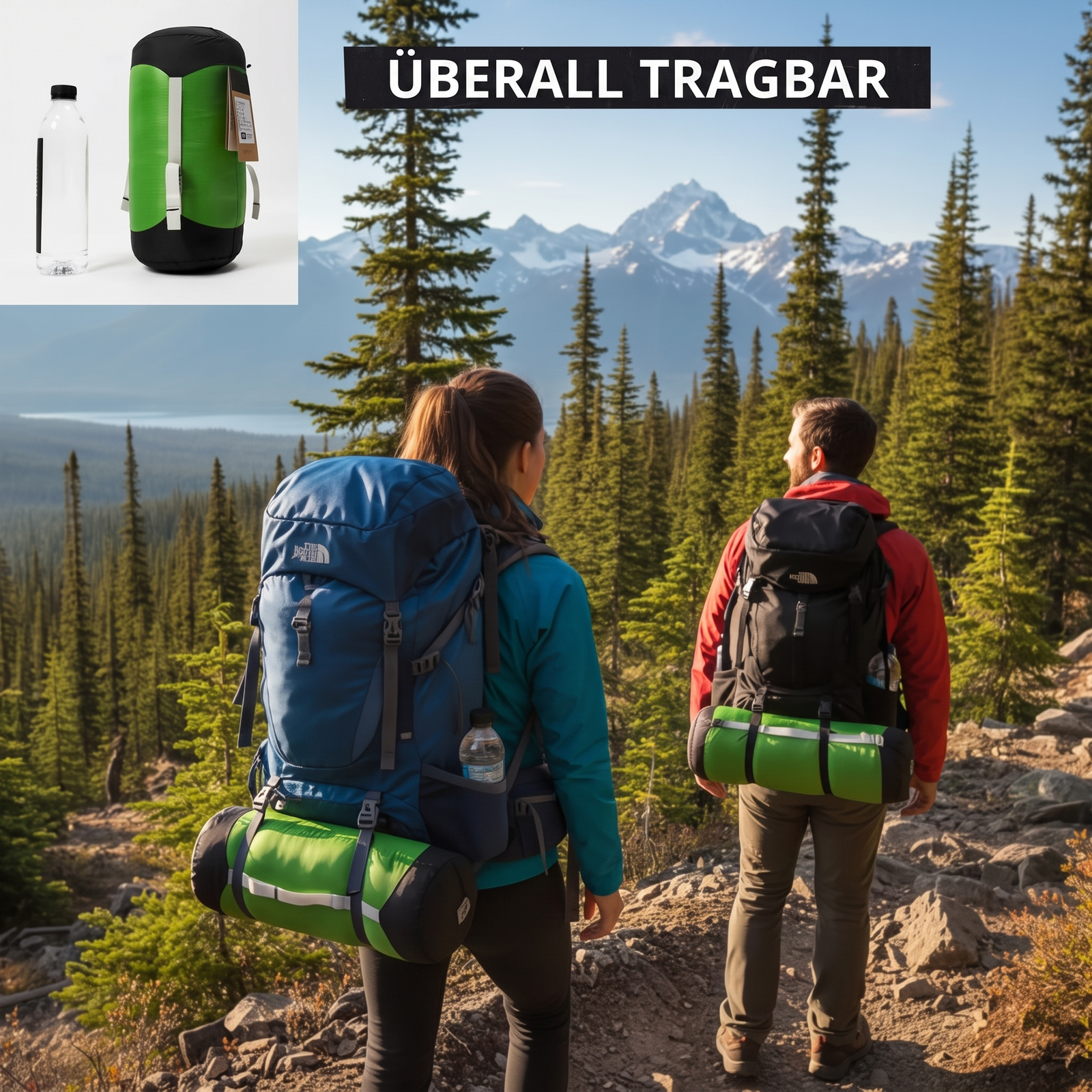 Überall tragbar - Premium-Schlafsack fürs Camping