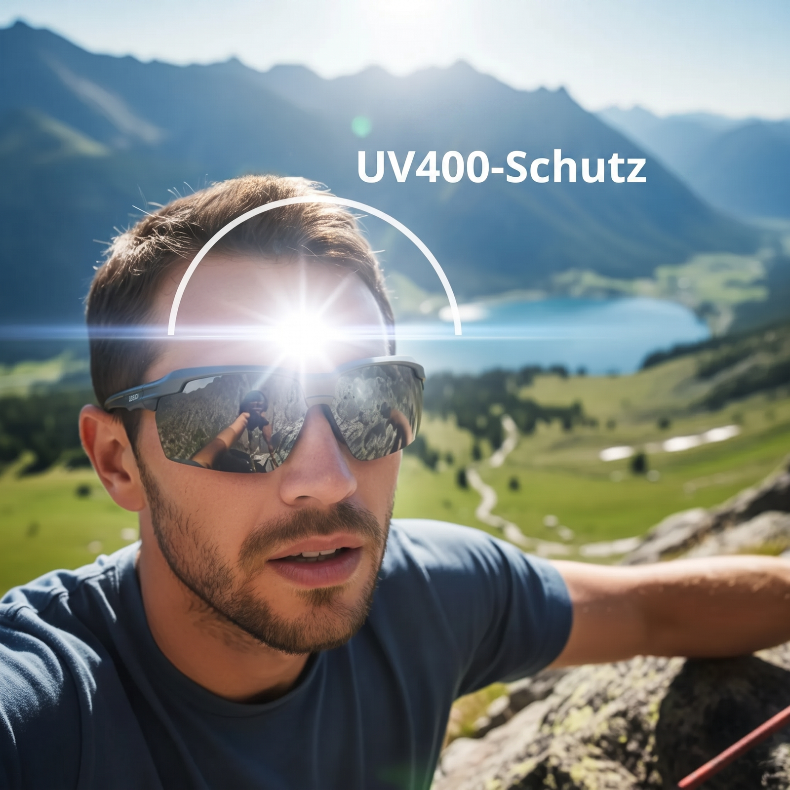 Sport-Sonnenbrille hoher Schutz | Berggrat