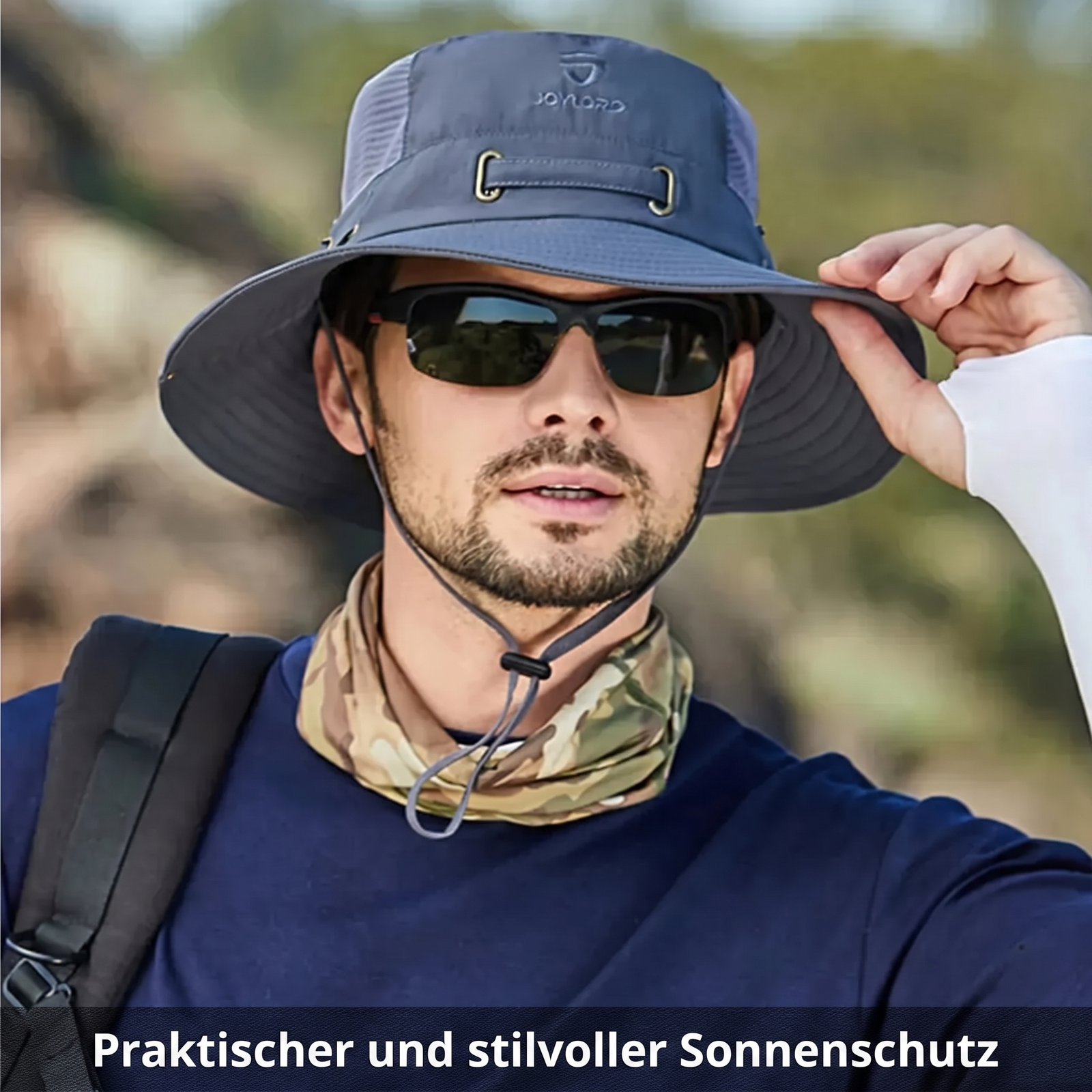 Belüfteter Wanderhut für Herren
