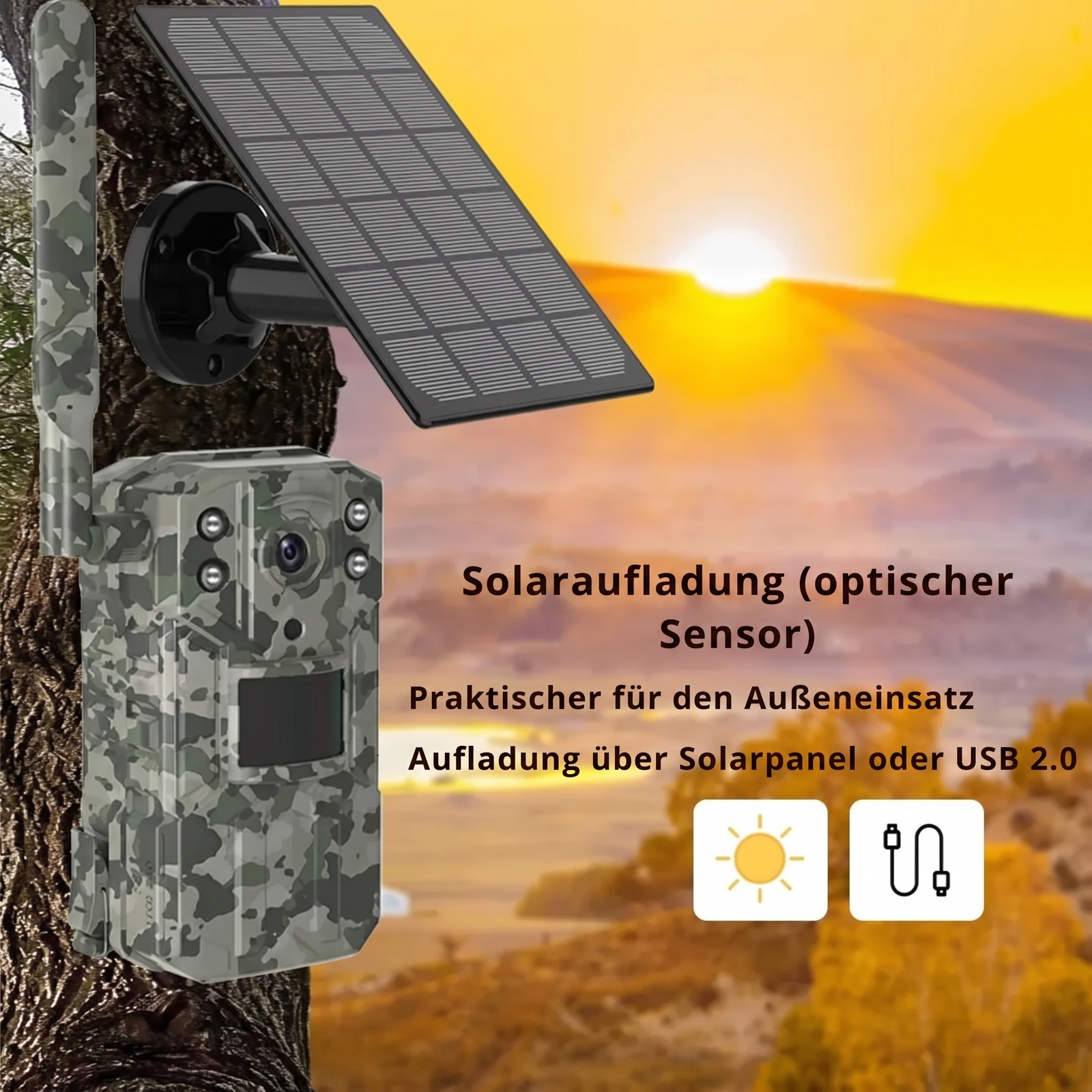 Wildkamera mit 4G & Solarbetrieb | Berggrat