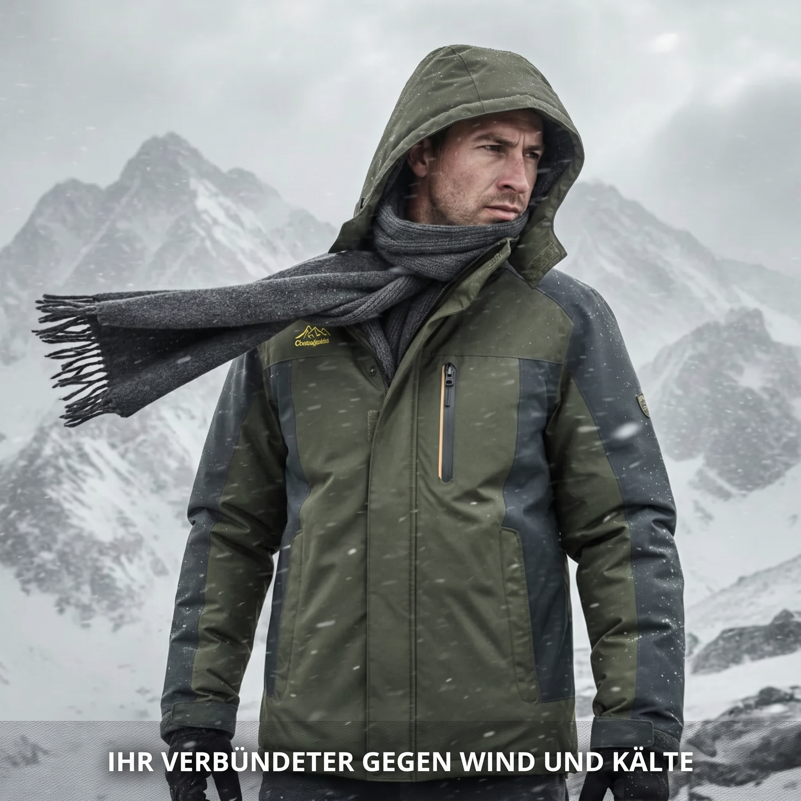 Wasserdichte Wanderjacke Fleece - Wind und Kälte