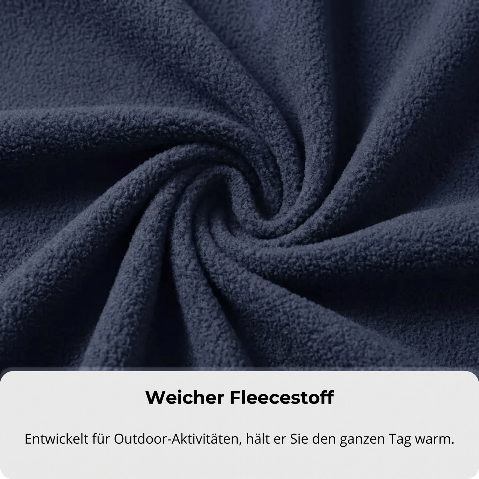 Warme Fleecejacke - Weicher Fleecestoff