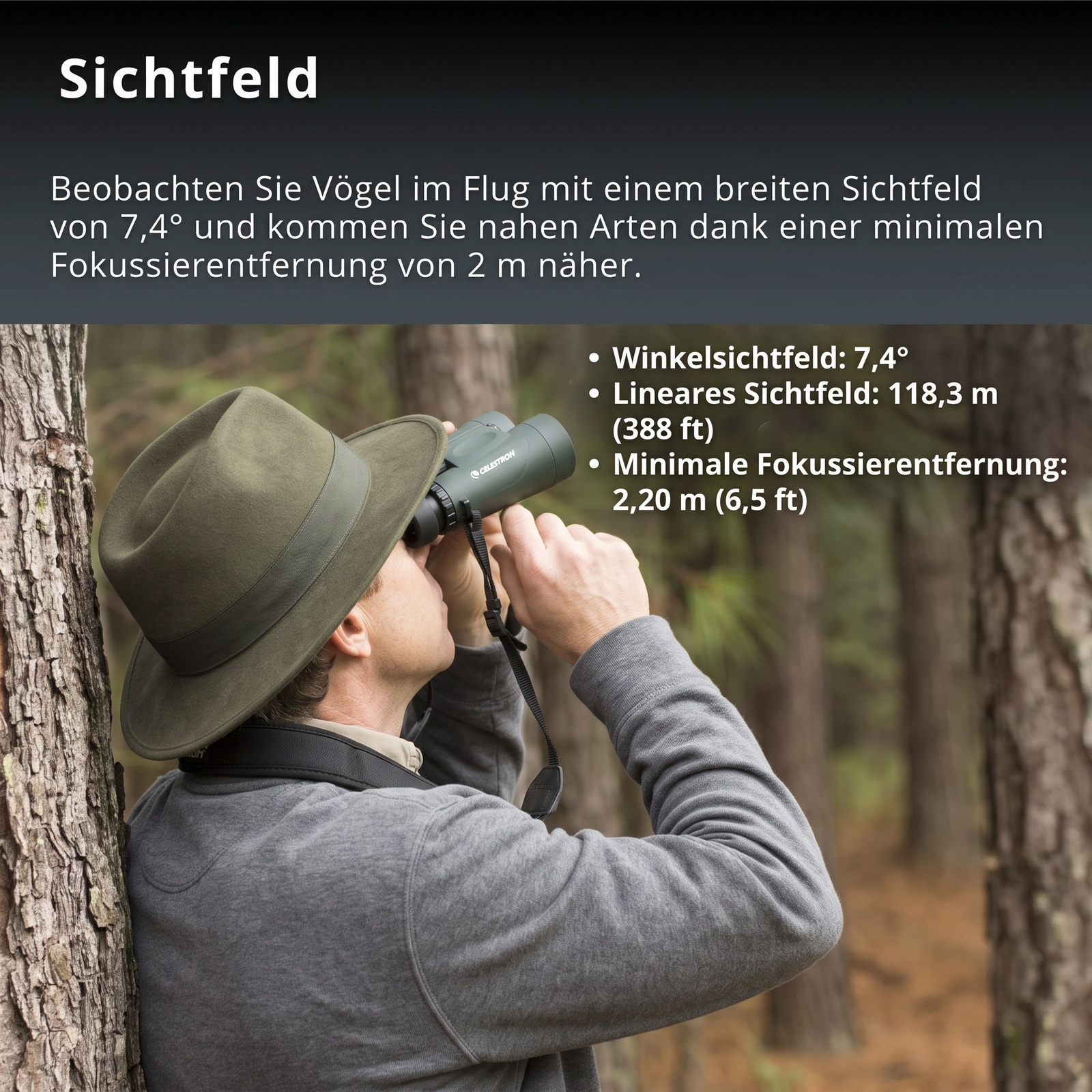 Sichtfeld Fernglas