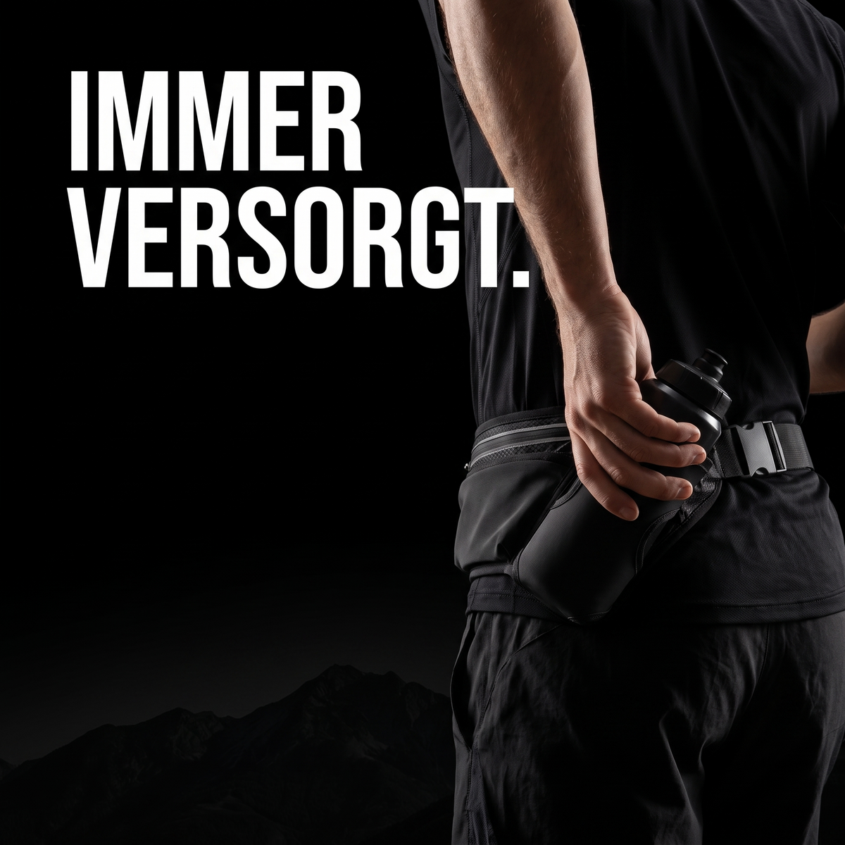 Unisex Trailgürtel mit Flasche | Berggrat