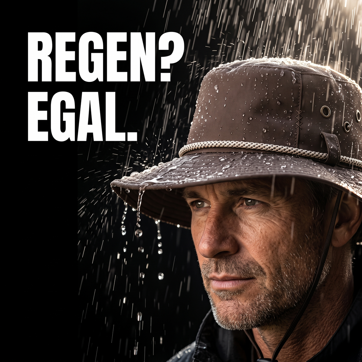 Regen-Wanderhut breite Krempe