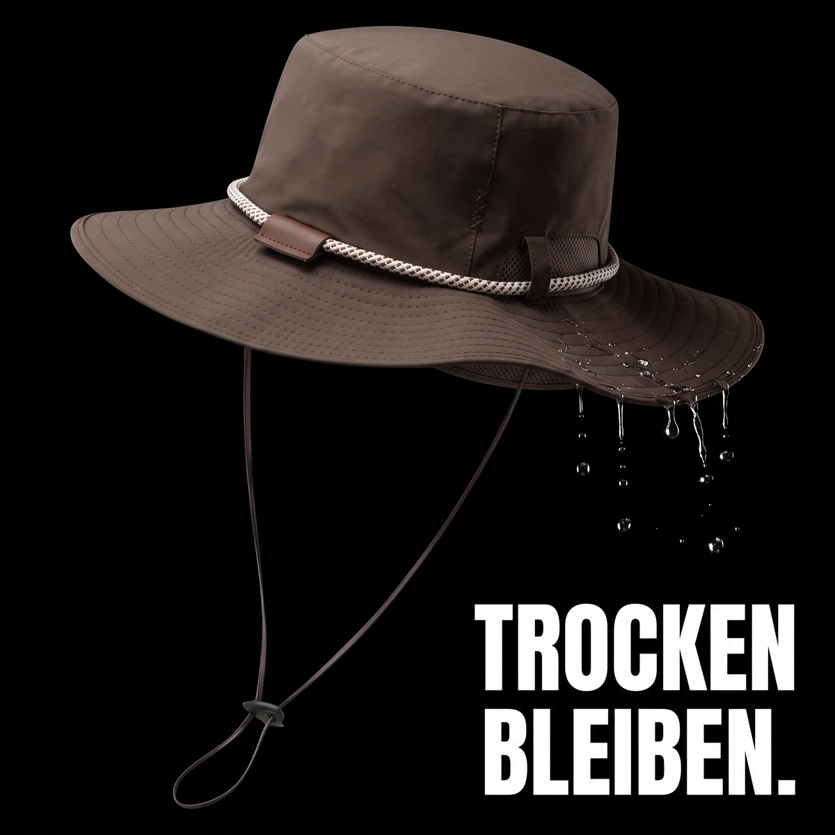 Regen-Wanderhut breite Krempe