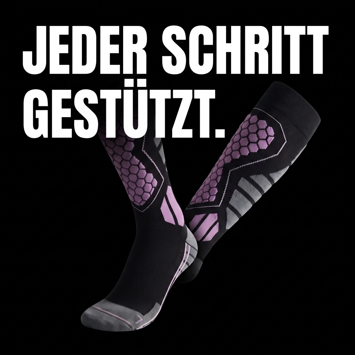 Kompressions-Wandersocken hoch
