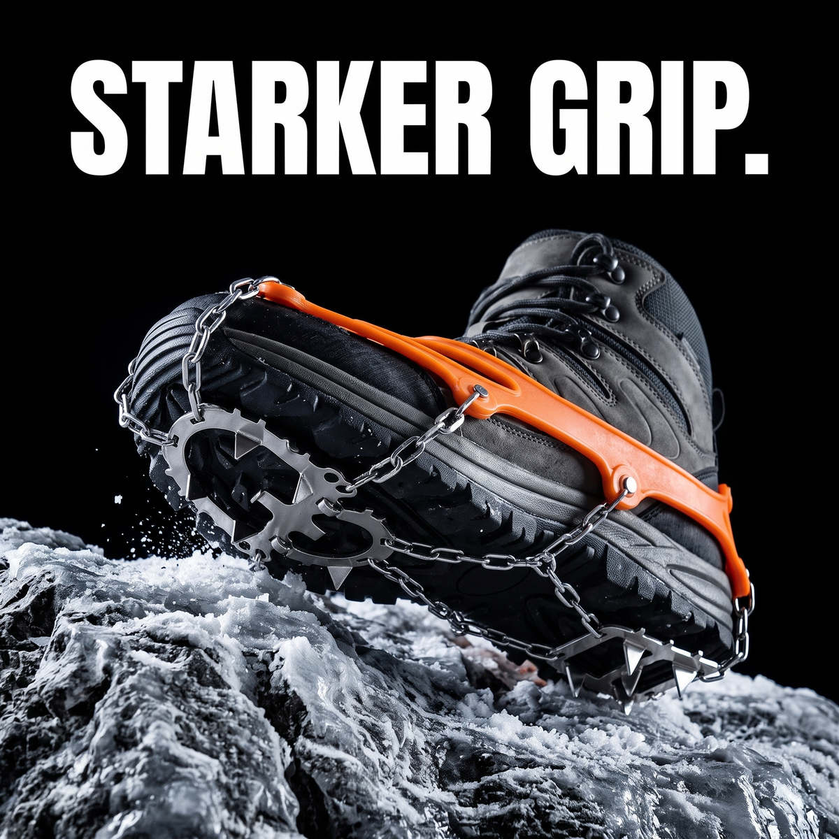 Schuh-Spikes gegen Eis & Schnee – STARKER GRIP.