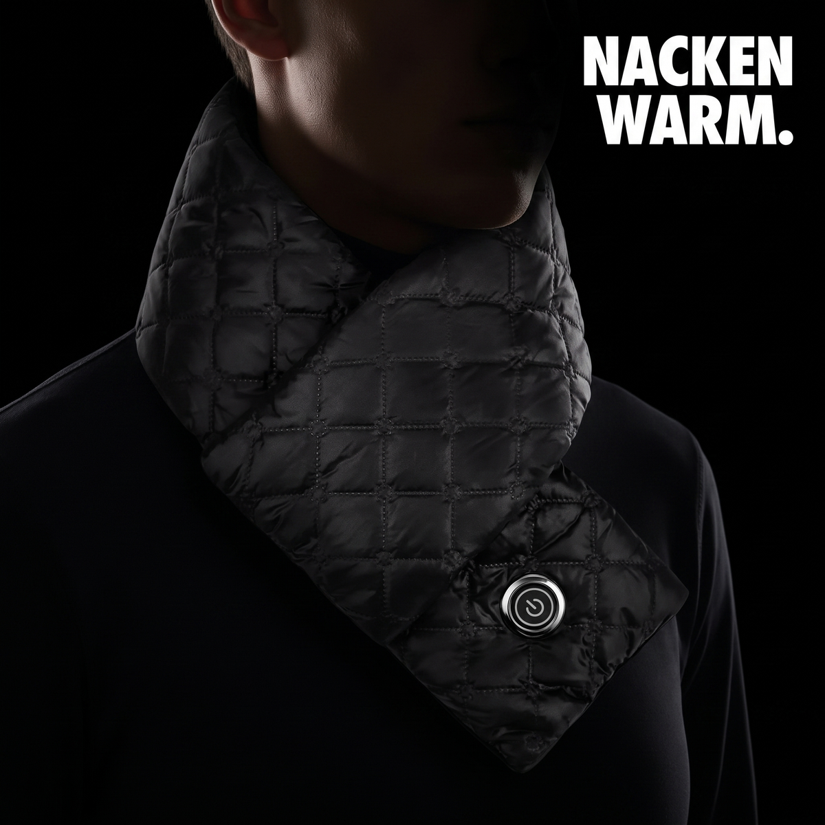 Beheizbarer Nackenschal mit Akku – NACKEN WARM.