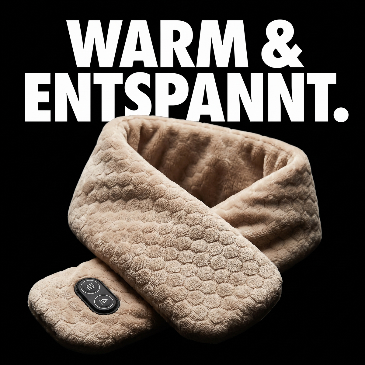 Beheizbarer Schal mit Massage – WARM & ENTSPANNT.