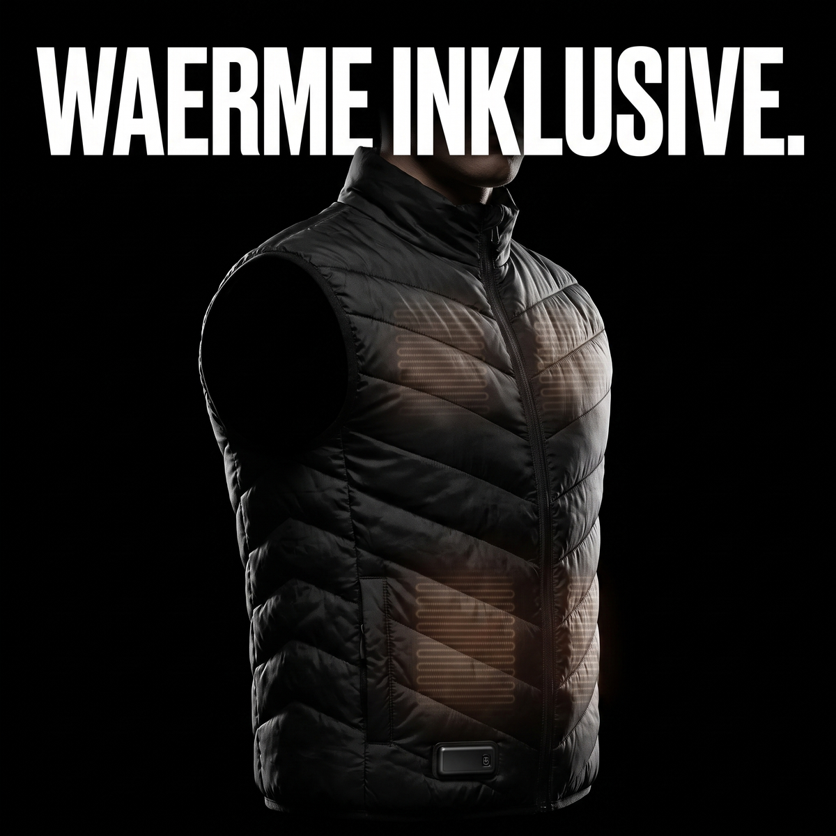 Beheizbare Weste mit Akku – WAERME INKLUSIVE.