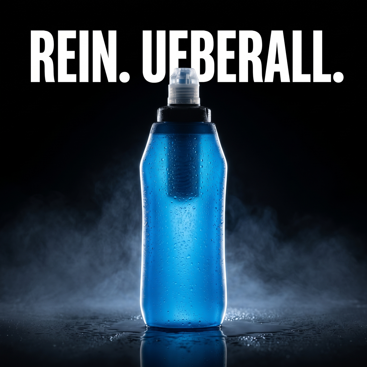 Trinkflasche fürs Trekking mit Filter – REIN. UEBERALL.