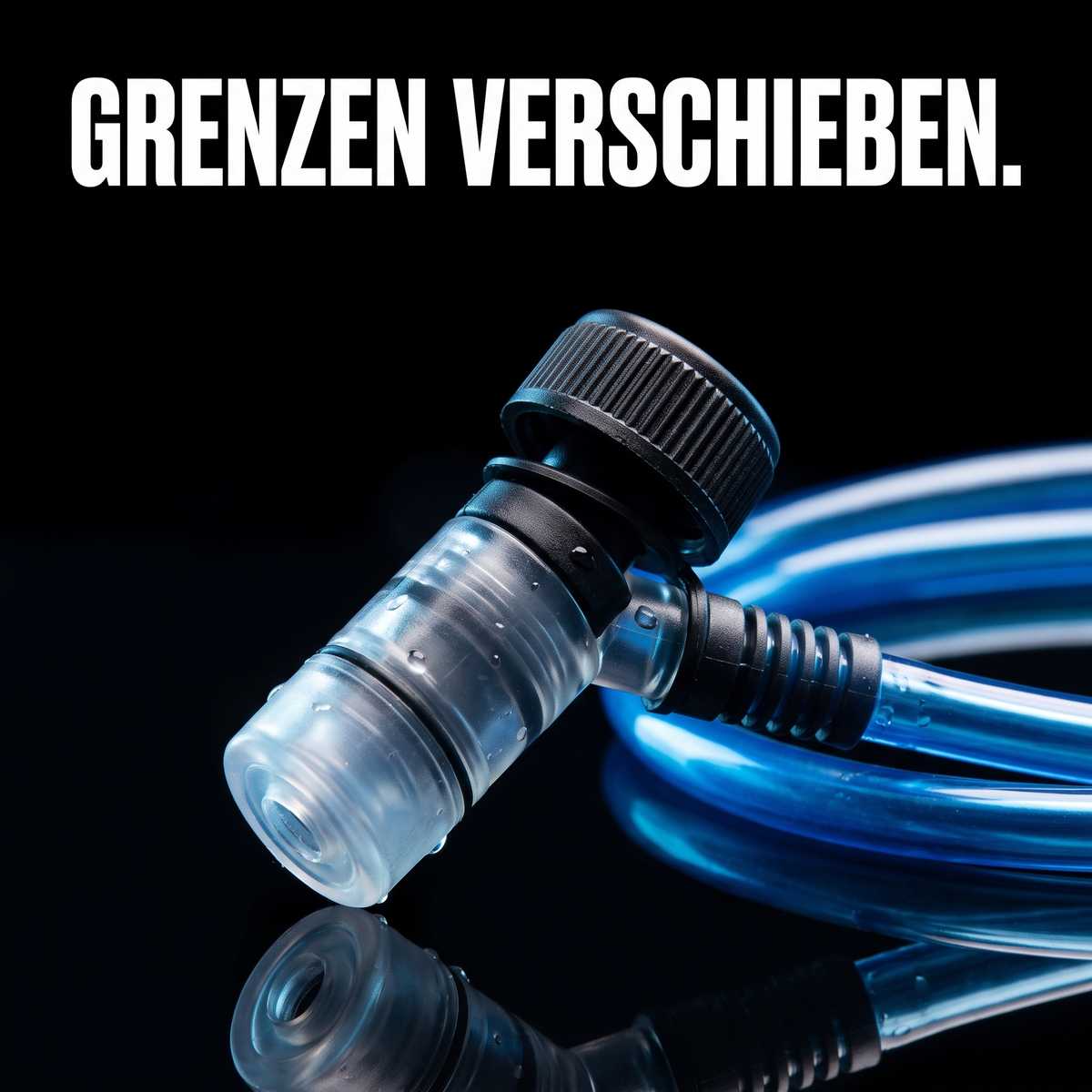 Trinkflasche für den Sport 2 L – GRENZEN VERSCHIEBEN.