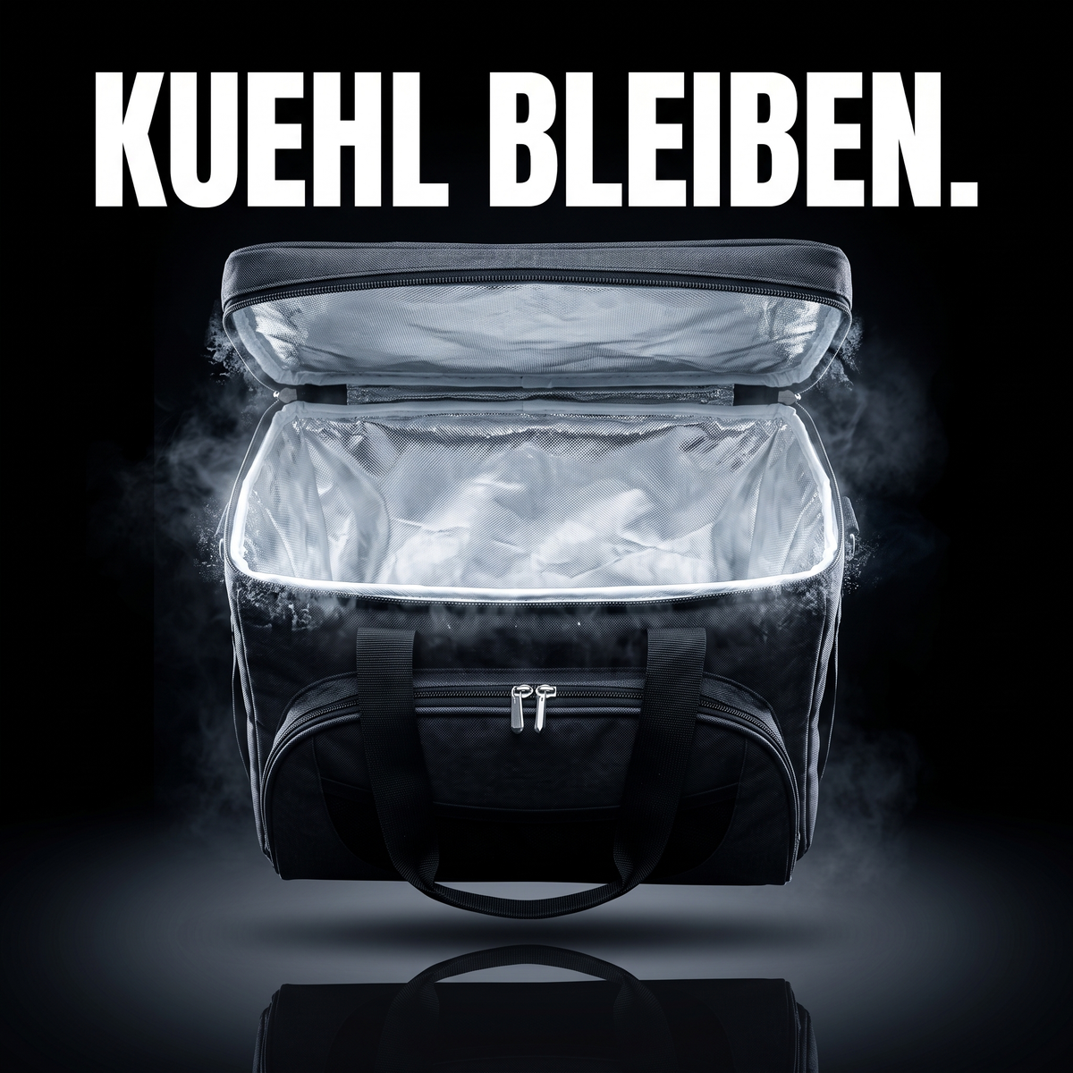 Große Kühltasche – KUEHL BLEIBEN.